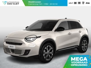 Fiat 600 1.2 Hybrid 110pk La Prima | Clima | Adapt. Cruise | Camera | BSM | 18" | Stoelverwarming | Apple Carplay | Elektr. A-Klep