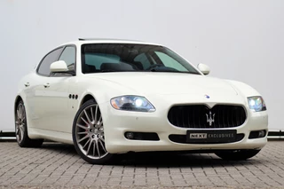 Hoofdafbeelding Maserati Quattroporte Maserati Quattroporte 4.7 Sport GT S | blauw alcantara | BTW | Uniek