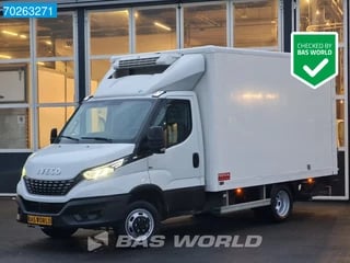 Iveco Daily 35C18 3.0L Automaat Koelwagen Laadklep Thermo King V-300 Max 230V stekker Koeler Kühlwagen Koel Vries Vriezer Bakwagen 15m3 Airco Cruise control