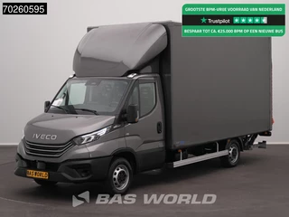 Iveco Daily 35S21 BPM VRIJ! 3.0L Laadklep Automaat Zijdeur 210PK Bakwagen ACC LED Airco 3,5t Trekgewicht D'Hollandia CarPlay Euro6 Meubelbak Koffer Airco