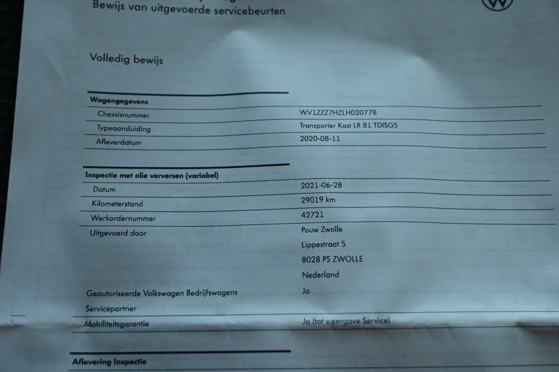 Hoofdafbeelding Volkswagen Transporter