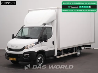 Iveco Daily 35C18 3.0L Automaat Dubbellucht Bakwagen Lat om Lat 180PK Airco Cruise Camera Lat om Lat Euro6 Meubelbak Koffer Airco Cruise control