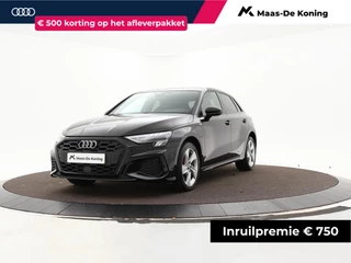 Audi A3 Sportback 45 TFSIe 245pk S-Tronic S Edition Competition · Apple/Android Car Play · Navi · P-Sensoren · Stoelverwarming · Trekhaak · 17'' Inch · Garantie t/m 05-01-2028 of 100.000km