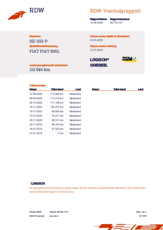 Hoofdafbeelding Fiat 500L