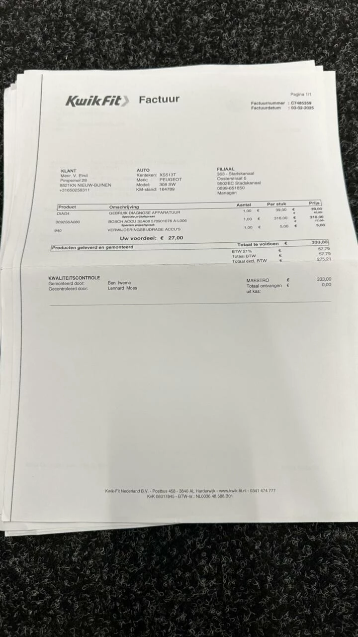 Hoofdafbeelding Peugeot 308