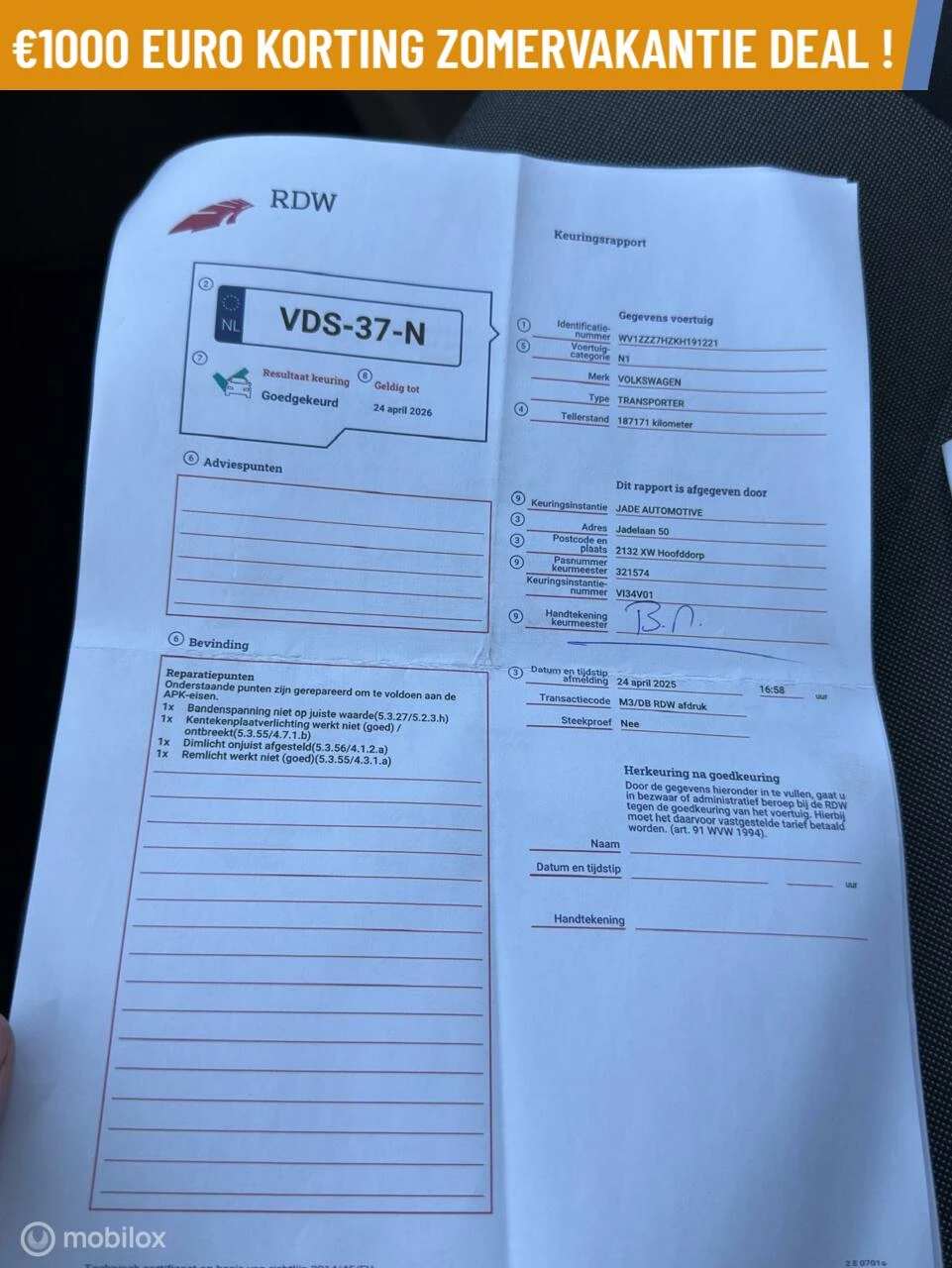 Hoofdafbeelding Volkswagen Transporter