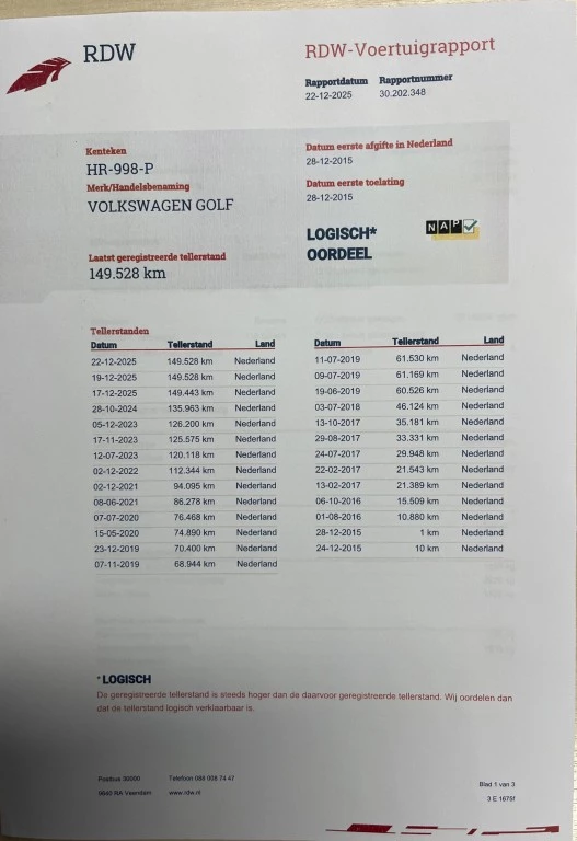 Hoofdafbeelding Volkswagen Golf