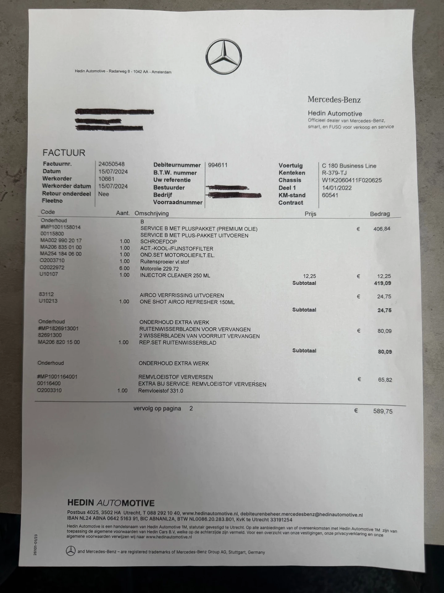 Hoofdafbeelding Mercedes-Benz C-Klasse