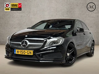 Mercedes-Benz A-Klasse 180 AMG Sport Automaat (APPLE CARPLAY, LEDER/ALCANTARA, STOELVERWARMING, GETINT GLAS, SPORTSTOELEN, ZWART HEMEL, CRUISE, NIEUWE APK, NIEUWSTAAT)