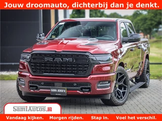 Dodge Ram 1500 Limited Night H.O 540HP 706Nm | Massage + Full Option | De Meest Luxe en Volle Pick-Up in zijn Klasse | Comfortabele Dubbele Cabine met Royale 5 Zitplaatsen | BPM vrij | Nu Leverbaar uit Voorraad | Voorraad Nr 2302 - 7425