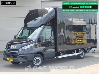 Iveco Daily 35S21 BPM VRIJ! 3.0L Automaat Laadklep Zijdeur ACC LED CarPlay Lat om Lat D'Hollandia 3,5t Trekvermogen Meubelbak Koffer Bakwagen 22m3 Airco