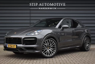 Porsche Cayenne Coupé 3.0 E-Hybrid 462pk SportDesign Techart | Pano | ACC | 22'' Wielen | PDLS+ Matrix | Alcantara dakhemel | Matrix PDLS+ |