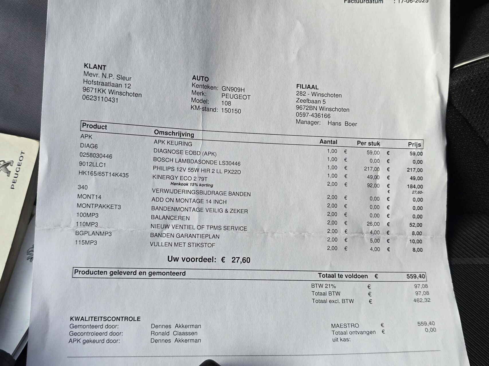 Hoofdafbeelding Peugeot 108