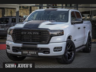 Dodge Ram Pick-Up HURRICAN 420PK 636 Nm 2025 LARAMIE NIGHT | 14,4 SCHERM + 10.2 INCH PASSENGER SCREEN | PRIJS MET LPG EN COVER EN GARANTIE | DUBBELE CABINE | PICK UP | 5 PERSOONS | DC | GRIJSKENTEKEN | VOORAAD 2223 - 5047