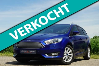 Ford Focus Wagon 1.0 125PK Titanium | Deep Impact Blue | Xenon/NAV/Stuur-stoelverwarming/ParkPilot/Cruise - Complete auto!