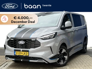 Ford Transit Custom 320 170 PK Sport Dubbel Cabine AWD | 2x schuifdeur | Verw. stuurwiel | Adaptive Cruise | Camera rondom | 19 inch | Navigatie / Apple Carplay | BLIS