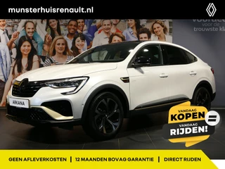 Renault Arkana 1.6 E-Tech hybrid 145 E-Tech engineered * - Glazen schuif/kantel dak, adaptive cruise, stoel- stuurverwarming