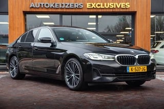 BMW 5-serie 518d High Executive Edition Panodak Cruise Leer Stoelverw. PDC Memory DAB+ Trekhaak