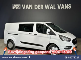 Ford Transit Custom 2.0 TDCI 130pk L2H1 Dubbele Cabine Euro6 Airco | 6-Zits | Camera | Navigatie | Apple Carplay | Cruisecontrol LED, Android Auto, Stoelverwarming, Verwarmde voorruit, Parkeersensoren, Achterklep