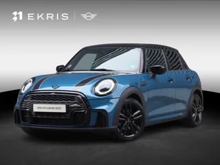 MINI 5-deurs Cooper | John Cooper Works + Camera + JCW Sportstoelen + Apple Carplay + Getint Glas + Climate Control + Adaptief Onderstel + 17'' LMV