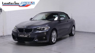 BMW 2-serie Cabrio 225d M Sport Navi, Leder, 2-zone clima, PDC V+A, stuur + stoelverwarming, trekhaak afneembaar