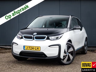 BMW i3 Basis 120Ah 42 kWh 1e-Eig, Keurig-Onderh, 12-Mnd-BOVAG, NL-Auto, Warmtepomp, Cruisecontrol, Keyless-Start, Parkeersensoren, Navigatie, Airco, Bluetooth, Stoelverwarming, Licht-Zicht-Pakket, Lm-Velgen-19Inch, Privacy-Glas