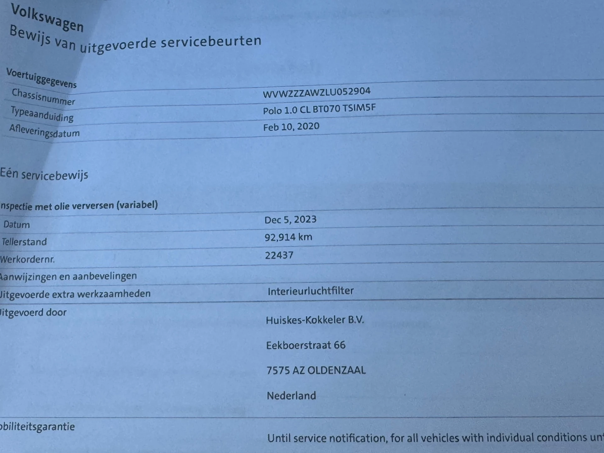 Hoofdafbeelding Volkswagen Polo