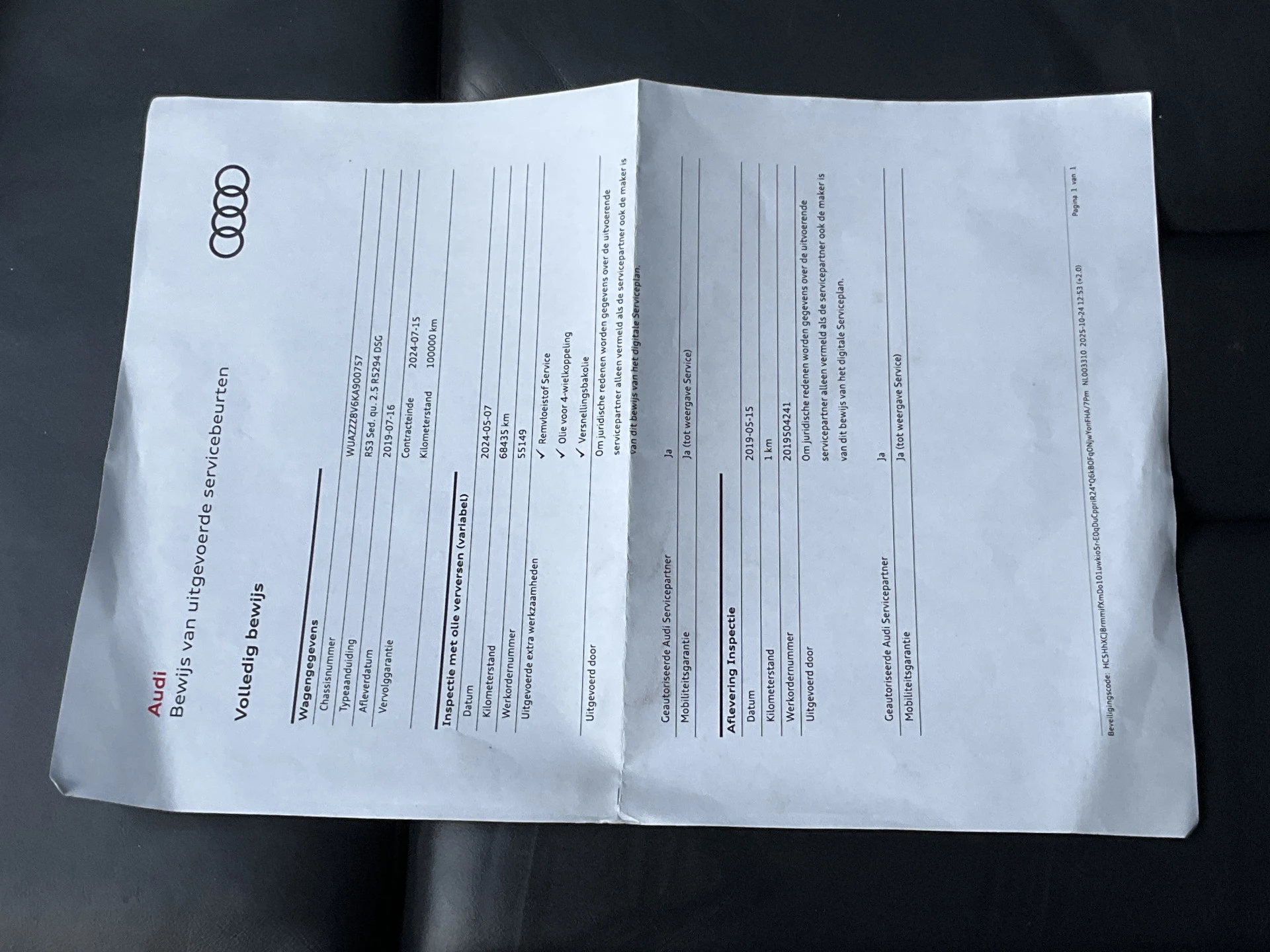 Hoofdafbeelding Audi RS3