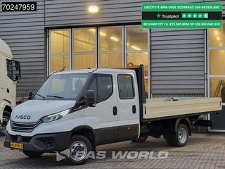 Iveco Daily 35C18 3.0 180PK Nwe model 2025 Dubbel Cabine Open laadbak Navi ACC LED 3,5T Trekvermogen Pritsche Pickup 3m3 Airco Dubbel cabine