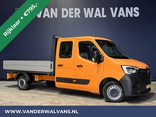Renault Master 2.3 dCi 135 pk RIJKLAAR Pick up Open laadbak Dubbele cabine Euro6 Airco | 7-Zits | 2500kg Trekhaak Bluetooth-telefoonvoorbereiding