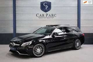 Mercedes-Benz C-klasse Estate AMG 63 LED/PANO/HUD/HALF LEER+ALCANTARA+S.VERWARMING/19" LMV/PDC/ECC/12 MDN GARANTIE!