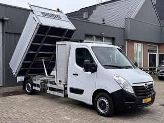 Opel Movano 2.3 CDTI L3 146pk Kipper Pick-up Open laadbak Airco Trekhaak 2500 trekgewicht Telefoonvoorbereiding 2-persoons Gereedschapkist uitvoering Kieper pick-up p-up Euro 6