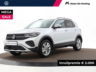 Volkswagen T-Cross Life Edition 1.0 TSI 95 pk 5 versn. Hand · Achteruitrijcamera · Draadloze telefoonlader ·  Velgen 'ventura', 17 inch lichtmetaal · MEGA Sale- Prijs is incl. inruilbonus -