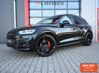 Audi Q5 55 TFSI e S-Line Quattro Competition 367PK | Luchtvering | Pano | 360 | Keyless | Ambient+ | Trekhaak | Alcantara | Memory | Digitaal Dash | Matrix Led | 22'' RS | Blind Spot | Afgevlakt Stuur | Nieuwe APK | Btw Auto | SOH 95% | Carplay