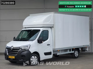 Renault Master 145PK Bakwagen Achterdeuren Navi LED Airco Euro6 Meubelbak Koffer 21m3 Airco