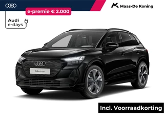 Hoofdafbeelding Audi Q4 e-tron Audi Q4 e-tron 45 quattro S Edition 286 PK · Elek. wegklapbare trekhaak · Glazen panoramadak · Assistentiepakket plus · Comfortpakket