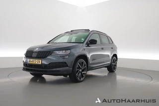Škoda Karoq 1.5 TSI ACT Sportline Business | Dig. Cockpit | Pano | Elek. Trekhaak | Canton Audio | Adapt. Cruise | Keyless | Stoel-Stuurverw. |