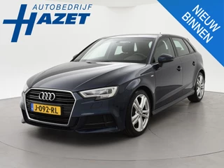 Audi A3 Sportback 40 TFSI 190 PK S-TONIC AUT. DESIGN PRO LINE *COSMOSBLAUW METALLIC* + CARPLAY | STOEL/STUURVERW. | 18 INCH