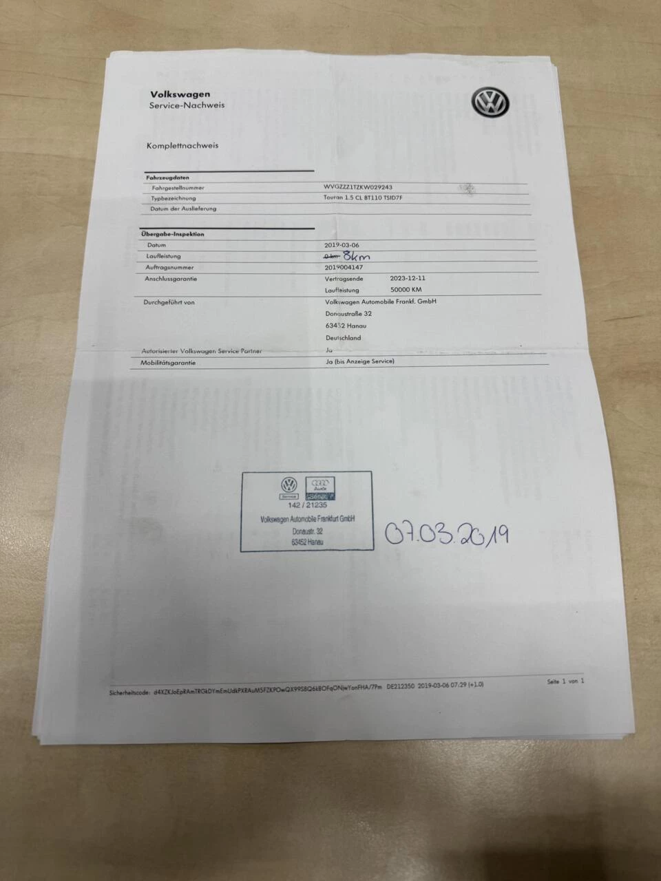 Hoofdafbeelding Volkswagen Touran