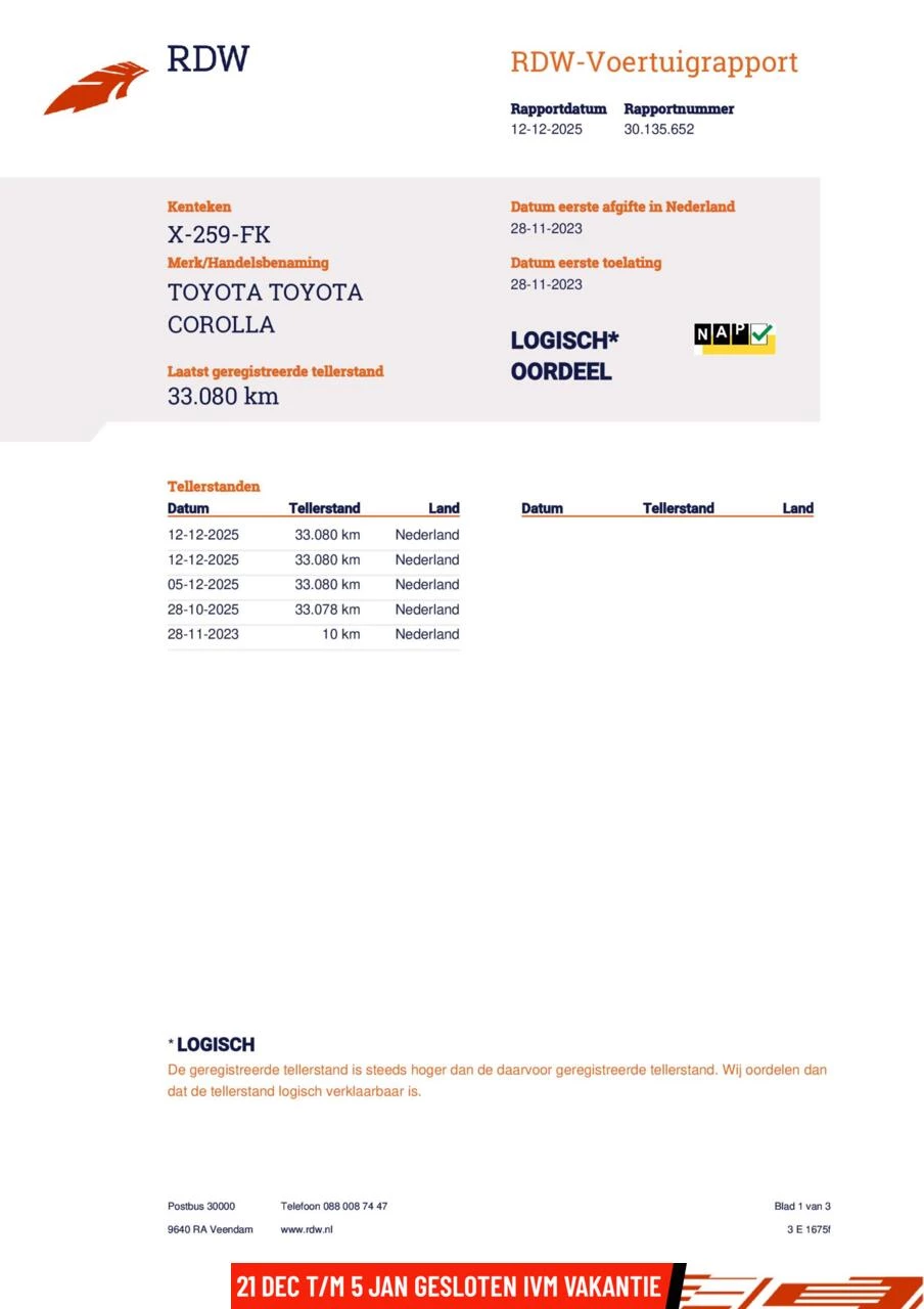 Hoofdafbeelding Toyota Corolla