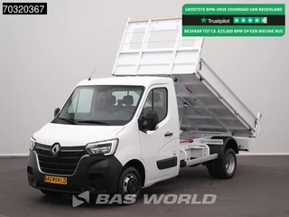 Renault Master 130PK Kipper met Kist 3.5t trekhaak Airco Cruise Tipper Kieper Benne Airco Cruise control