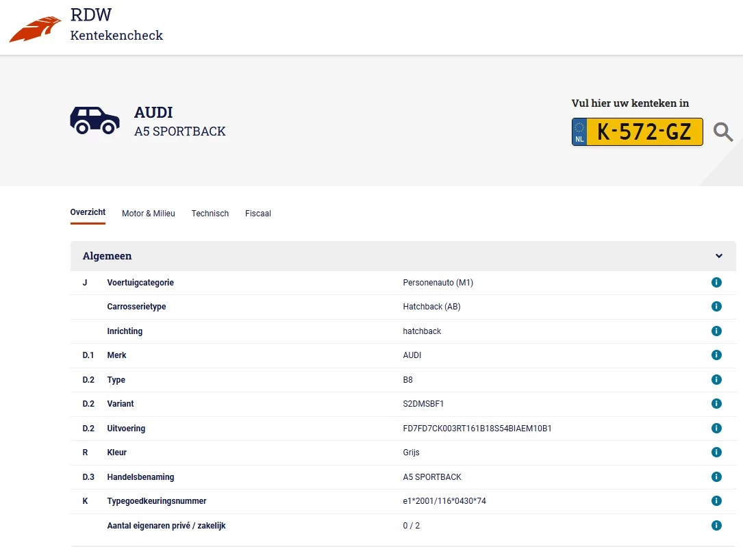 Hoofdafbeelding Audi A5