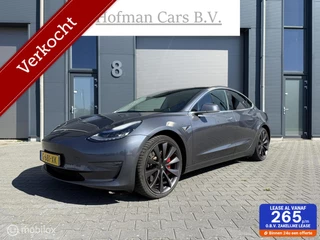 Tesla Model 3 Performance AWD 75 kWh 462PK DUAL MOTOR 20Inch INCL BTW