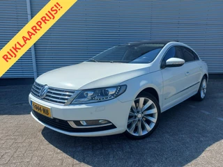 Hoofdafbeelding Volkswagen CC Volkswagen CC 2.0 TDI 184PK Bl.Mot. Automaat,airco,cruise,zonnedak,navigatie,stoelverwarming,parkeersensoren,