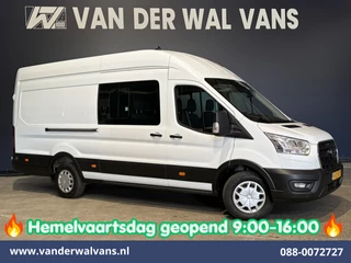 Ford Transit 2.0 TDCI 170pk L4H3 Dubbele Cabine Euro6 Airco | 6-zits | Camera | LED | Apple Carplay | 2800kg Trekvermogen | Cruisecontrol, Android Auto, Stoelverwarming, Verwarmde Voorruit, Parkeersensoren, Bijrijdersbank