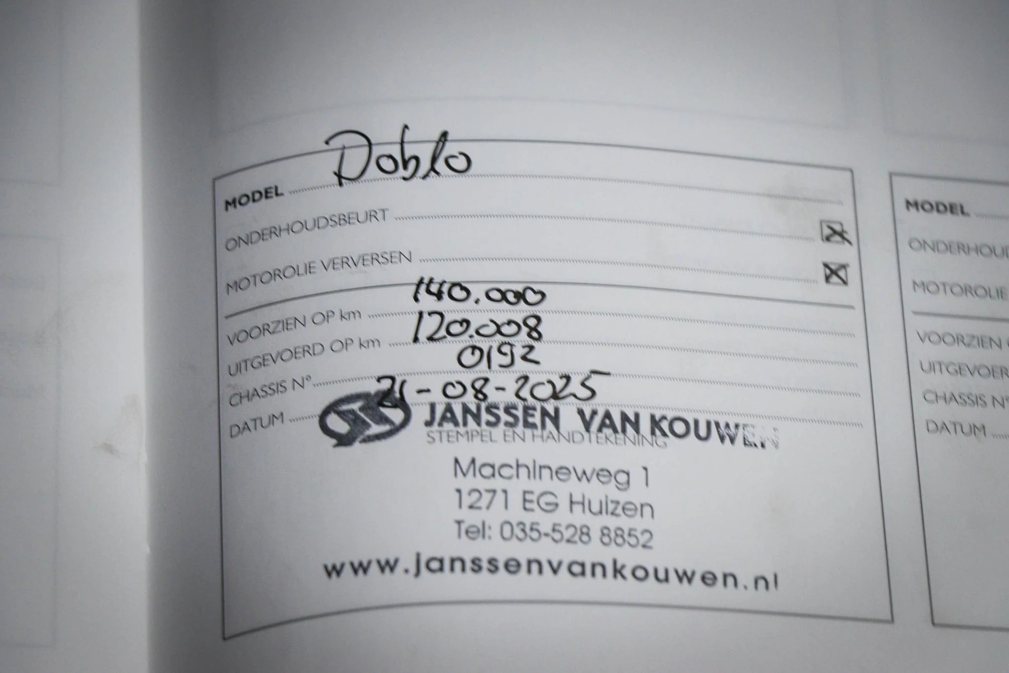 Hoofdafbeelding Fiat Doblò