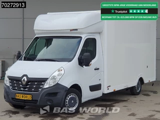 Renault Master 130PK Bakwagen Airco Cruise Meubelbak Plancher Verkoopwagen Foodtruck Paardenwagen 21m3 Airco Cruise control