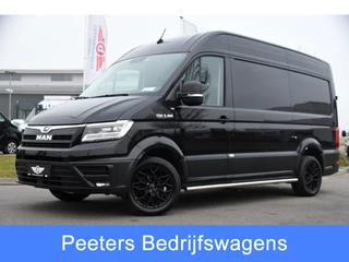 MAN TGE 3.180 35 2.0 L3H3 Black Edition Adaptieve Cruise, Camera, Stoelverwarming, 177pk, Leder, Clima, LED, Trekhaak, Uniek!