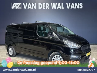 Ford Transit Custom 2.0 TDCI 130pk Automaat L2H1 Euro6 Airco | Camera | Navigatie | Apple Carplay | LED | Cruisecontrol LM velgen, Stoelverwarming, Verwarmde voorruit, Trekhaak, Parkeersensoren, Dakdragers, Bijrijdersbank
