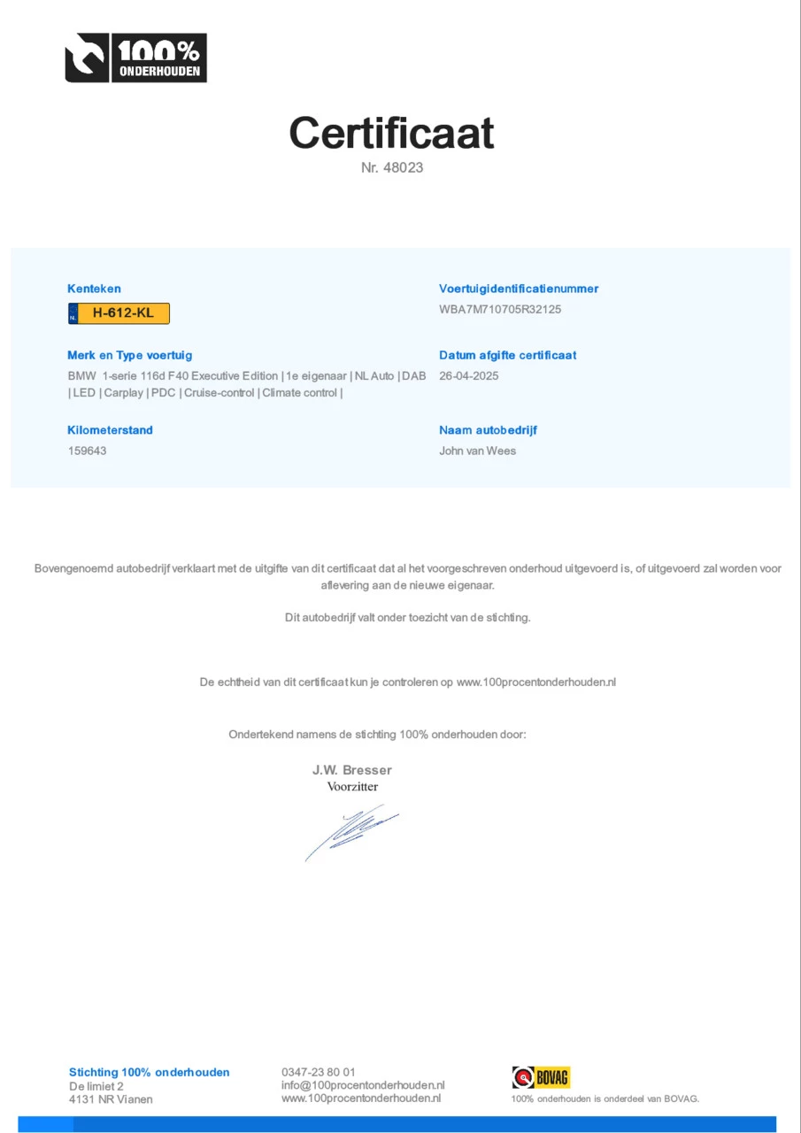 Hoofdafbeelding BMW 1 Serie